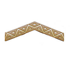 Личка вузька НОВА золотиста (пластик)