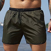 Чоловічі літні молодіжні зручні пляжні шорти/Купальні стильні короткі шорти для чоловіків/Чорні з какі