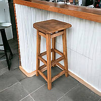 Деревянный барный стул ЛАУНДЖ Высокий табурет из натурального дерева для барной стойки Паба Кафе Кухни Бара 850