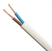 Провод ШВВП 2х0.5 медный плоский южкабель ГОСТ, кабель шввп 2 на 0.5 гибкий монтажный плоский изоляция из