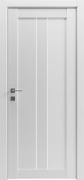 Міжкімнатні Двері Гранд Lux 1 Білий скло сатин