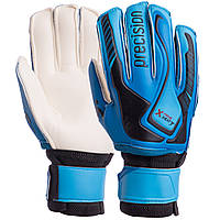 Перчатки вратарские детские PRECISION Zelart FB-907 размер 7 цвет синий-голубой hr