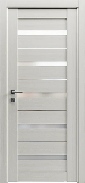 Міжкімнатні Двері Гранд Lux 4 Сосна крем скло сатин, фото 1