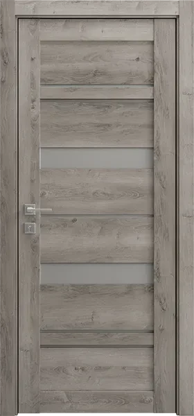 Міжкімнатні Двері Гранд Lux 5 Небраска скло сатин, фото 1