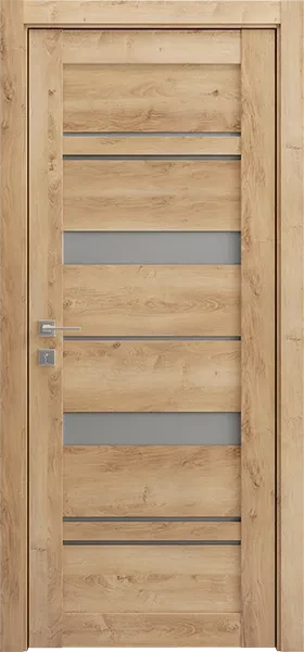 Міжкімнатні Двері Гранд Lux 5 Шервуд скло сатин, фото 1