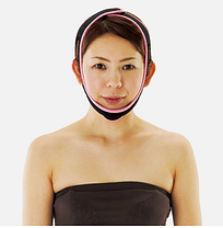 Подтяжка лица. Маска -Бандаж для коррекции овала лица и второго подбородка, щек Face Lift. Япония, фото 2