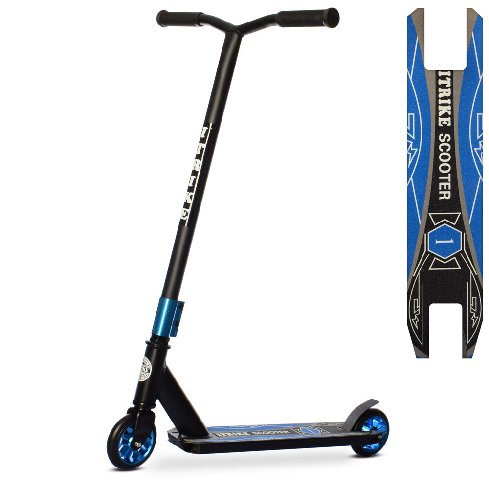 Трюковий самокат iTrike SR 2-067-2-B для екстремального катання, кермо 86 см, 2 кольори, фото 1