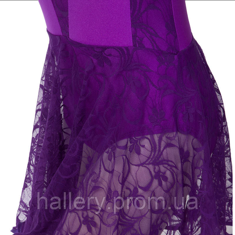 Платье рейтинговое (бейсик) с длинным рукавом и гипюровыми вставками Zelart DR-1641 размер 34, рост 134 цвет - фото 6 - id-p2180808529