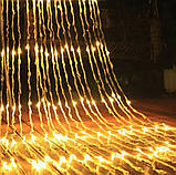 Світлодіодна гірлянда водоспад штора 480 LED warm 3x3м (10-2), фото 2