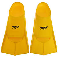 Ласты для тренировок в бассейне короткие с закрытой пяткой CIMA PL-7035 размер xs (30-32) цвет желтый hr
