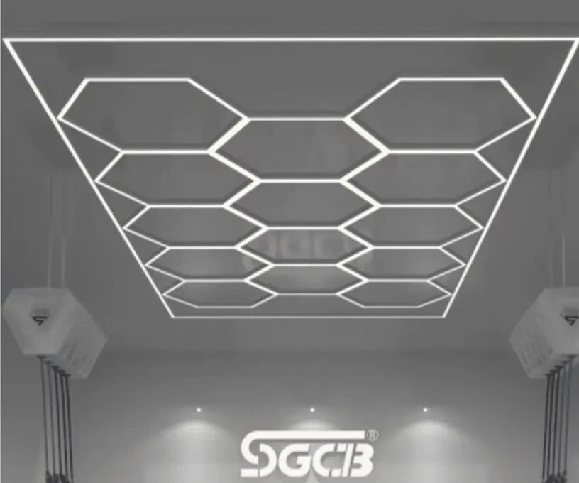 Світлодіодний світильник для інтер'єрного освітлення SGCB Hexagonal Grid Light, фото 1