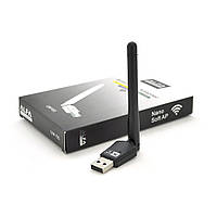 Бездротовий мережевий адаптер з антеною 10см Wi-Fi-USB LV-UW10SRK - 8188, 802.11bgn, 150MB, 2.4 GHz, WIN7 / XP