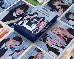 Карточки (G)I-dle K-POP lomo кейпоп карти к поп gidle джі айдл дж ідл картки - blue - 55 шт
