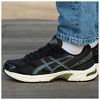 Мужские / женские кроссовки Asics Gel-1130 Black Grey White, черные замшевые кроссовки асикс гель 1130