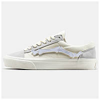 Мужские кеды Vans Blends x OG Style 36 LX Beige White, бежевые замшевые кроссовки ванс блендс