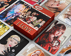Карточки (G)I-dle K-POP lomo кейпоп карти к поп gidle джі айдл дж ідл картки - i love 3 - 55 шт