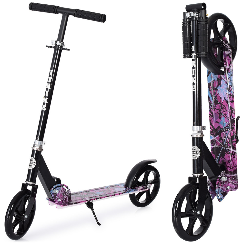 Самокат складаний міський iTrike SR 2-010-2-WP замок, ремінь для перенесення, 4 кольори, фото 1