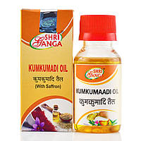Шафранова олія для обличчя "Кумкумаді" від компанії "Шри Ганга", 50 мл