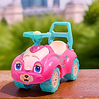Автомобиль для прогулок для девочки машинка с багажником для ребенка Толокар для девочки