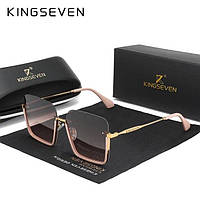 Женские градиентные солнцезащитные очки KINGSEVEN N808 Gradient Brown