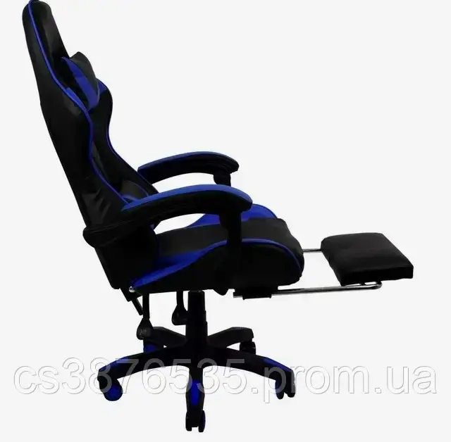 Геймерские игровые кресла, Кресло игровое для дома, Молодежные компьютерные кресла Borno Prestige синее - фото 4 - id-p2180839387
