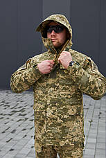 Демісезонна польова куртка вітровка парка Military Ріп-Стоп, Камуфляжна куртка з капюшоном, фото 3