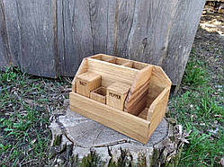 Дерев'яний набір для спецій «Преміум»