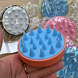 Силіконовий масажер для шкіри голови (шабер для миття волосся), фото 4