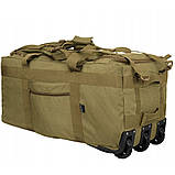 Сумка-рюкзак транспортна на колесах Mil-Tec 110 л Coyote 13854005, фото 3