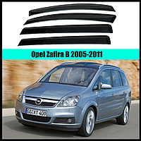 Ветровики Opel Zafira B 2005-2011 (скотч) AV-Tuning