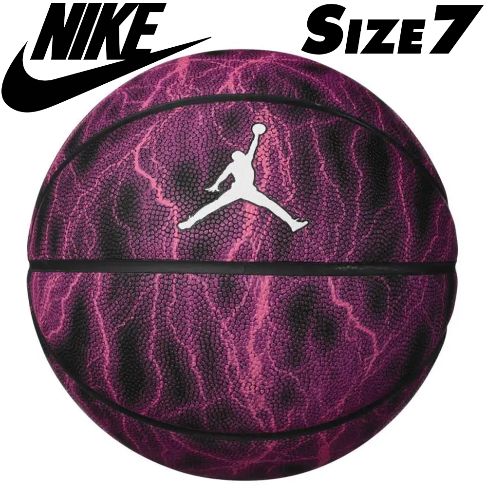 М'яч баскетбольний Nike Jordan Basketball 8p Energy Deflated фіолетово-чорно-білий, розмір №7