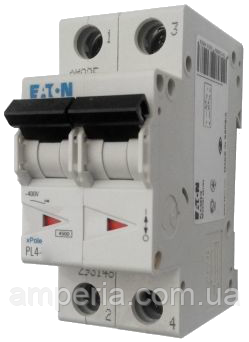 Eaton/Moeller 4kA PL4-C32/2 32А, 2-полюсний автоматичний вимикач