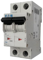 Eaton/Moeller 4kA PL4-C20/2 20А, 2-полюсний автоматичний вимикач