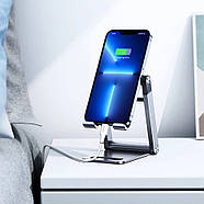 Телескопічна настільна підставка для телефона UGREEN Metallic Stand (сірий) LP263, фото 3