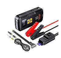 Пускозарядное устройство (бустер) + насос HOCO QS2 Jump Starter Power Bank 8000mAh, 2xUSB+ Type-C