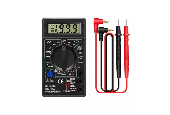 Цифровий мультиметр тестер Digital DT830D, тестер для вимірювання напруги, мультиметр, фото 1