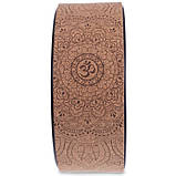 Колесо для йоги коркове з малюнком Fit Wheel Yoga 33х14 см FI-2434, фото 3