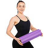 Ролер масажний для йоги (мфр ролер) з піною 45 см Grid Spine Roller FI-9392, фото 8