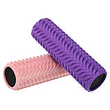 Ролер масажний для йоги (мфр ролер) з піною 45 см Grid Spine Roller FI-9392, фото 9