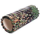 Ролер масажний для йоги Мультиколор (мфр ролер) Grid Combi Roller FI-4940, фото 5