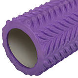Ролер масажний для йоги 33 см (мфр ролер) Grid Line Roller FI-9374, фото 4
