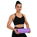 Ролер масажний для йоги 33 см (мфр ролер) Grid Line Roller FI-9374, фото 8
