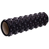 Ролер масажний циліндр (ролик мфр) 45 см Grid Bubble Roller FI-6672-BUBBLE, фото 4