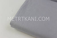 Лоскуток. Однотонная хлопковая ткань средне-серого цвета 135 г/м2, 40*160 см