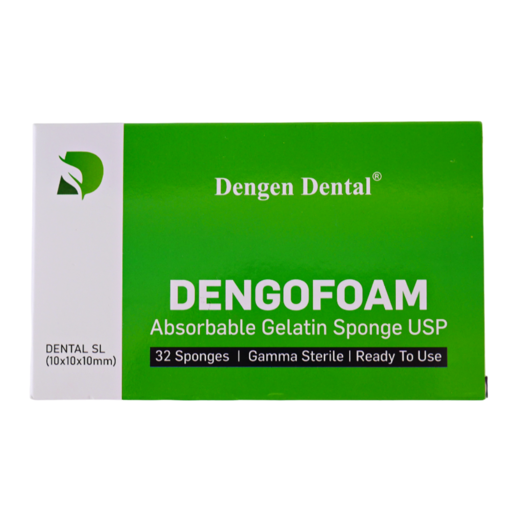 Dengofoam, гемостатична губка, 32 губки 10x10x10 мм, Dengen Dental