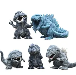 Годзила Godzilla Chibi набір фігурок, годзила іграшка, іграшка годзила, годзила godzilla, набір годзила 5 штук