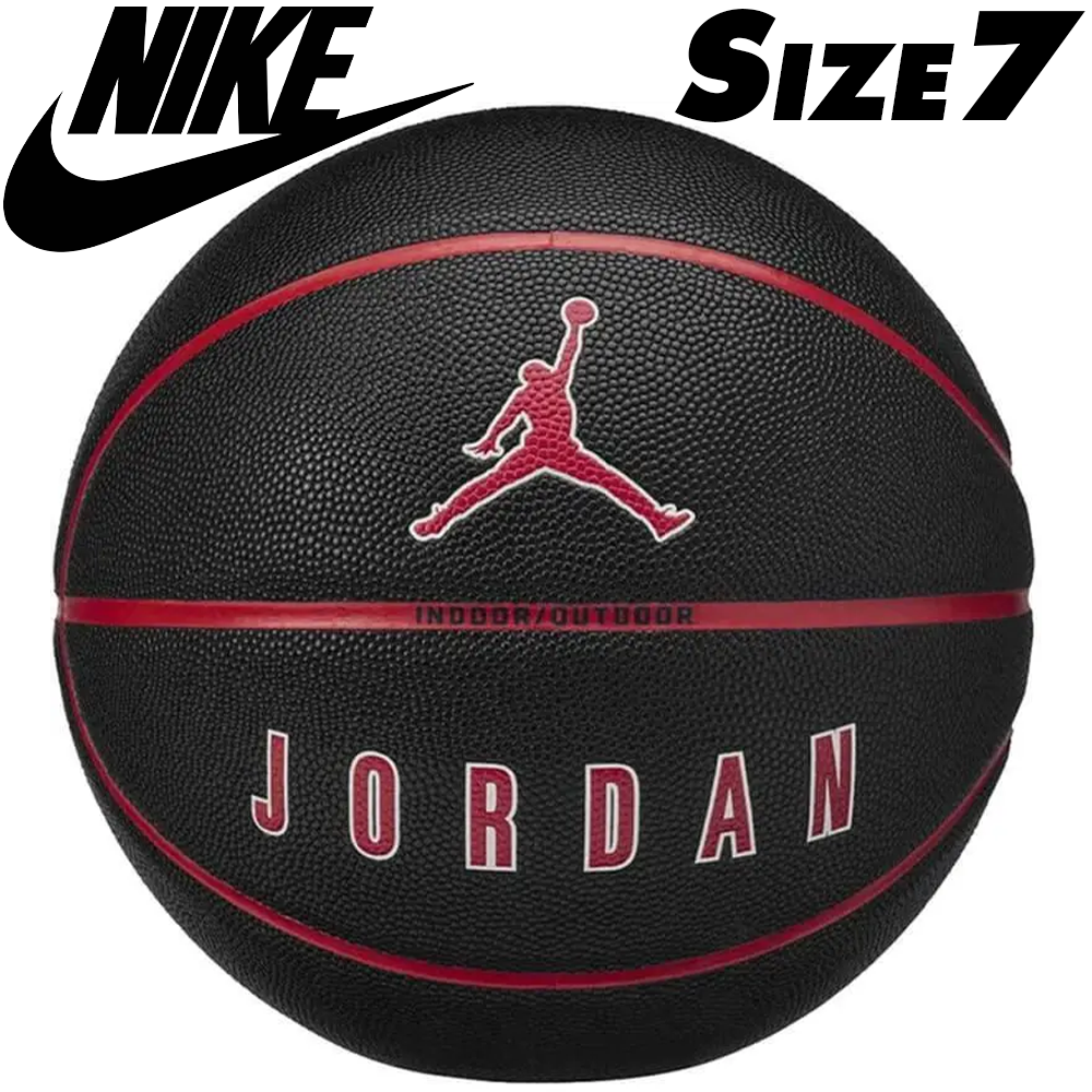 М'яч баскетбольний Nike Jordan Ultimate 2.0 8p Deflated чорно-червоний, розмір №7