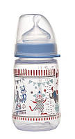 Бутылка 260 мл. с широкой горловиной + соска с широким горлышком (Система "Actiflex") (мальчик)