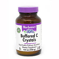 Буферизованный Витамин С в Кристаллах, Buffered C Crystals, Bluebonnet Nutrition, 4.4 унции