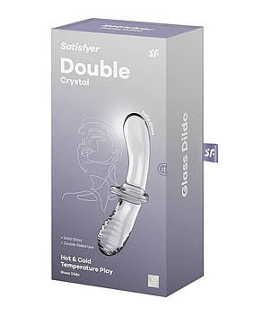 Подвійний фалоімітатор SATISFYER Double Crystal (transparent), фото 2